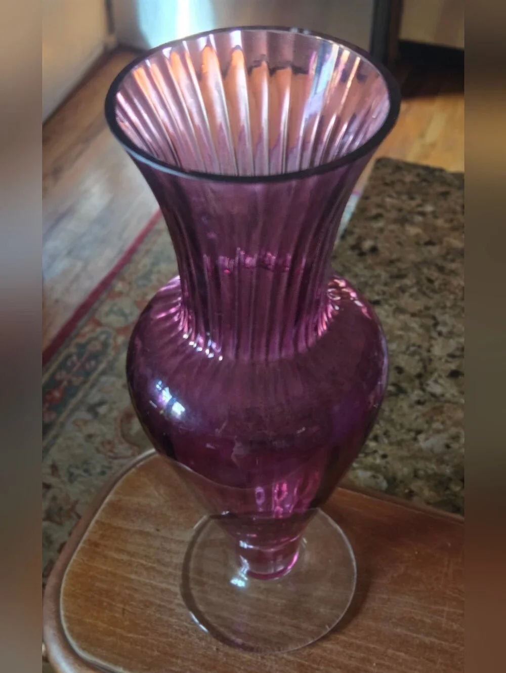 Vintage MCM Fenton Pilgrim Glass Co. Large 12